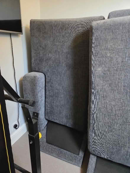 Photo of free 2 x large corner sofas in Grey. One left corner, one right c (Dunstable LU6) #2