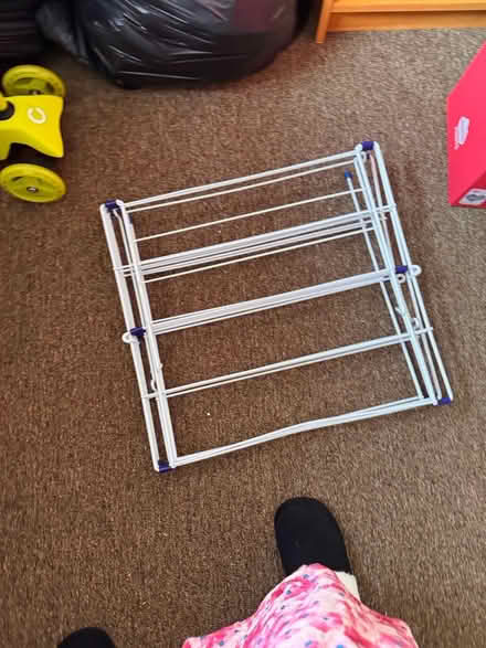 Photo of free White foldable clothes airer (Hemel Hempstead HP2) #3