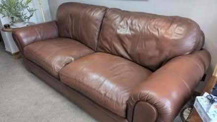 Photo of free leather sofa (Welshampton SY12) #2