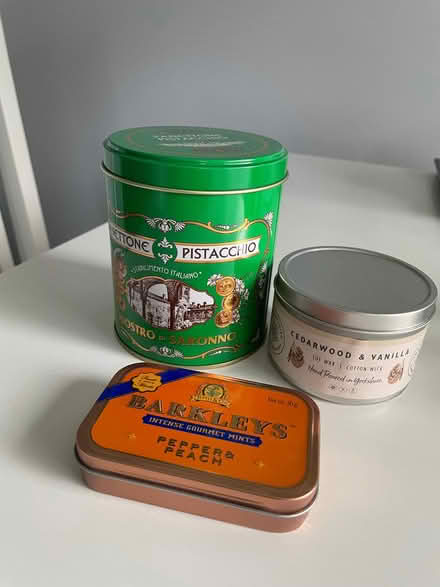 Photo of free 4 small port bottles and 3 tins (Longbarn WA2) #2