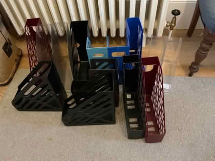 Photo of free 14 plastic magazine racks (Redhill Meadvale RH1) #1