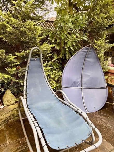 Photo of free Rocking Sun lounger with canopy (Southport PR9) #1