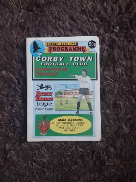 Photo of free 1991/2 Corby Town programme. (Corby NN18) #1