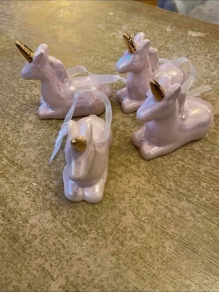 Photo of free Ceramic Unicorn Decorations x 4 (Cheshunt En8) #2