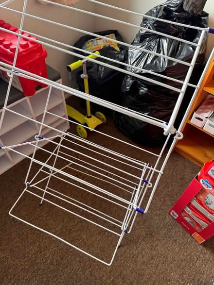 Photo of free White foldable clothes airer (Hemel Hempstead HP2) #2
