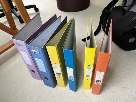 Photo of free 2 lever arch folders, 4 ring binders (City College area NR1) #1