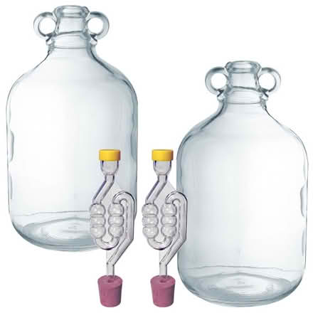 Photo of Demijohn [5L] and airlock for wine-making (Purley CR8) #1