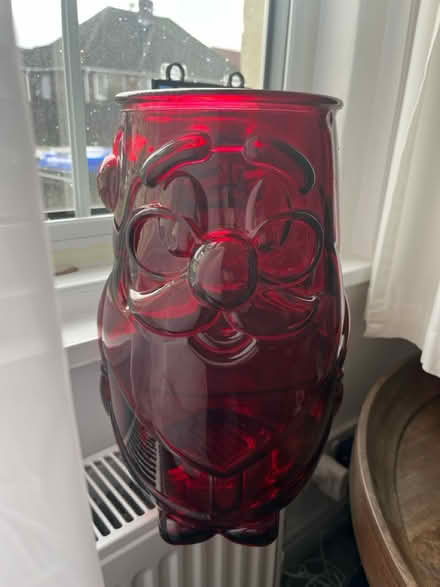 Photo of free Large Glass Father Xmas Vase (CT14) #1