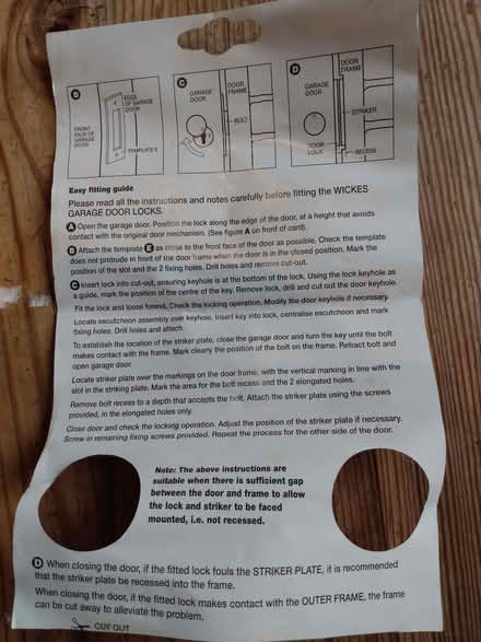 Photo of free Locks for metal up and over garage door (Kidlington OX5) #3