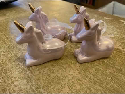 Photo of free Ceramic Unicorn Decorations x 4 (Cheshunt En8) #1