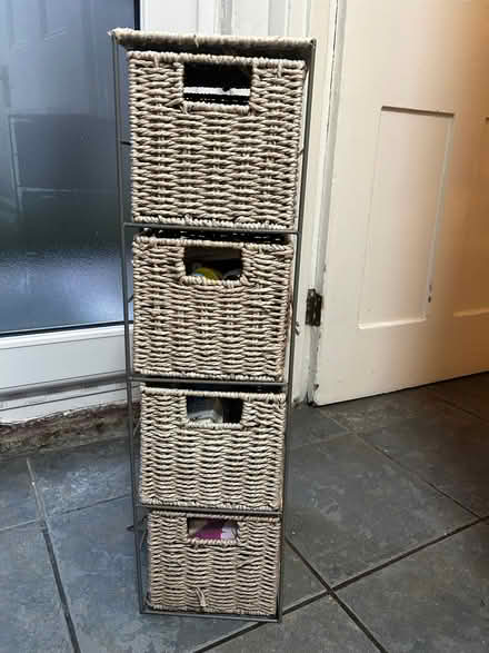 Photo of free 4 Draw grey bathroom storage unit (Stockwell SW9) #1