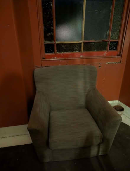 Photo of free Grey armchair (Dennistoun G31) #1