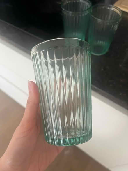 Photo of free 8 ikea green glasses (Elephant & Castle SE17) #1