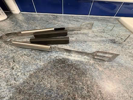 Photo of free 2 BBQ tongs & roll of grill liners (Maidenhead SL6) #1