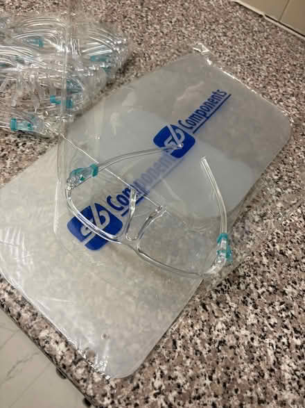 Photo of free Disposable full face shield visors (Belper DE56) #2