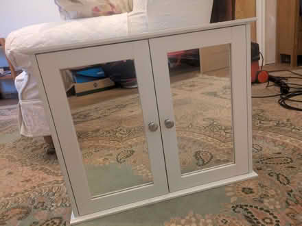 Photo of free White mirrored bathroom cabinet (Malvern Wells WR14) #1