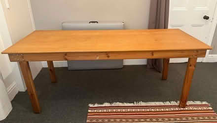 Photo of free A long and sturdy handmade table. (Bloomsbury WC1B) #1