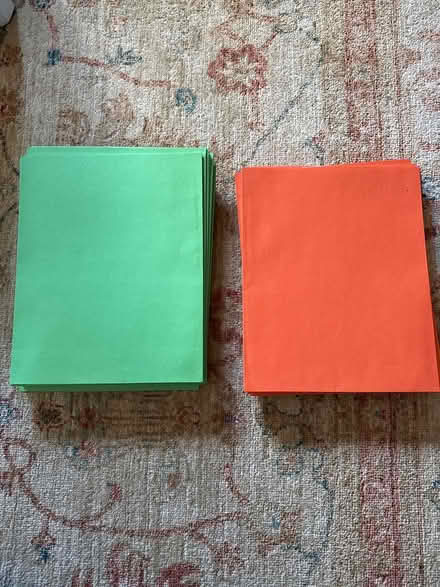 Photo of free Orange and green folders (Bronxville) #1