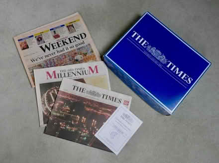 Photo of free Millennium souvenir, The Times, January 1, 2000 (Freshford) #1