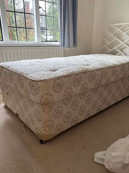 Photo of free Good single mattress and base (Radlett WD7) #3