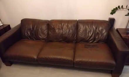 Photo of free 3 seater leather sofa (Northolt UB5 6) #2
