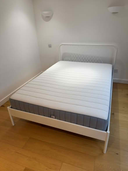 Photo of free IKEA Double mattress and bed frame (Haggerston E8) #1