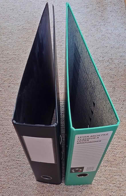 Photo of free 2 lever arch files (West Bedhampton PO9) #1