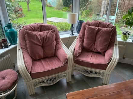 Photo of free Cane Couch and two Armchairs (Churchtown) #2
