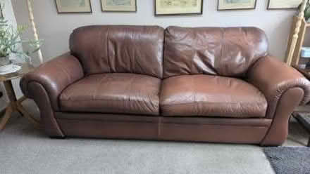 Photo of free leather sofa (Welshampton SY12) #1