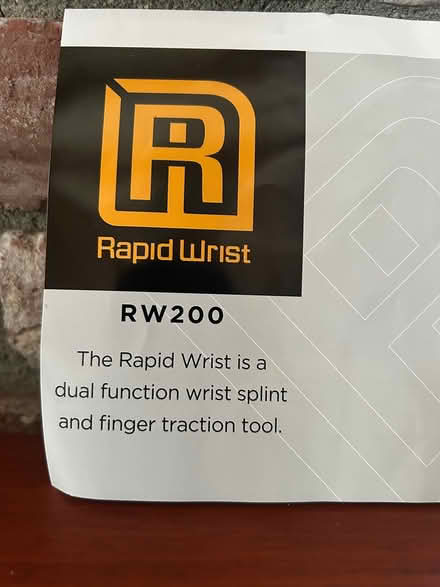 Photo of free Rapid Wrist splints (Pepperell) #2