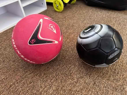 Photo of free Dunlop pink netball & Nike football (Hemel Hempstead HP2) #1