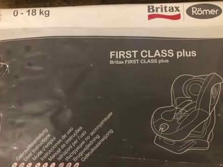 Photo of free Britax First Class Plus Car Seat (Southsea PO5) #3