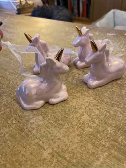Photo of free Ceramic Unicorn Decorations x 4 (Cheshunt En8) #3