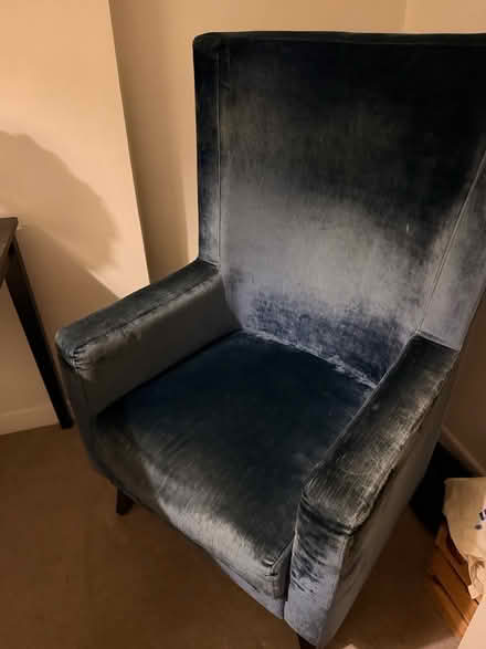 Photo of free Blue armchair (Marylebone W1H) #2