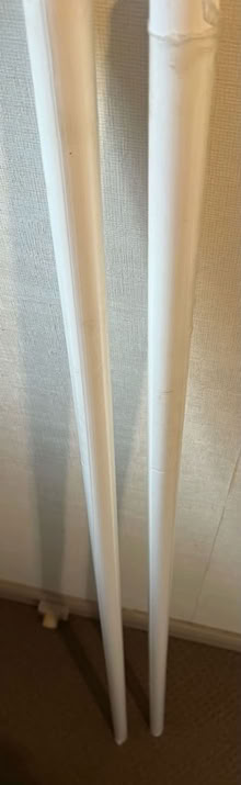 Photo of free White Wooden Curtain Pole 3m x 28mm (CT12) #3