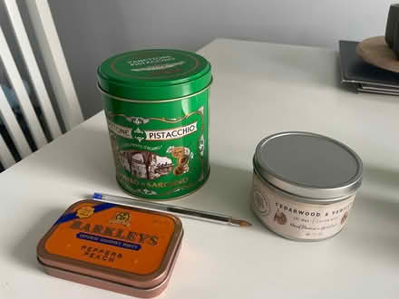 Photo of free 4 small port bottles and 3 tins (Longbarn WA2) #4