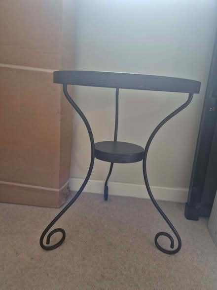 Photo of free Black metal table (Croydon centre CR0) #3