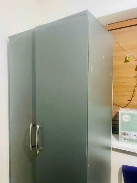 Photo of free Grey cupboard/wardrobe (DE21) #2
