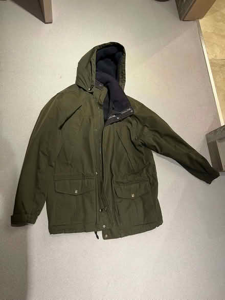 Photo of free Two green winter coats, men’s large / medium-tall (Wandsworth SW18) #1
