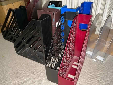 Photo of free 14 plastic magazine racks (Redhill Meadvale RH1) #2