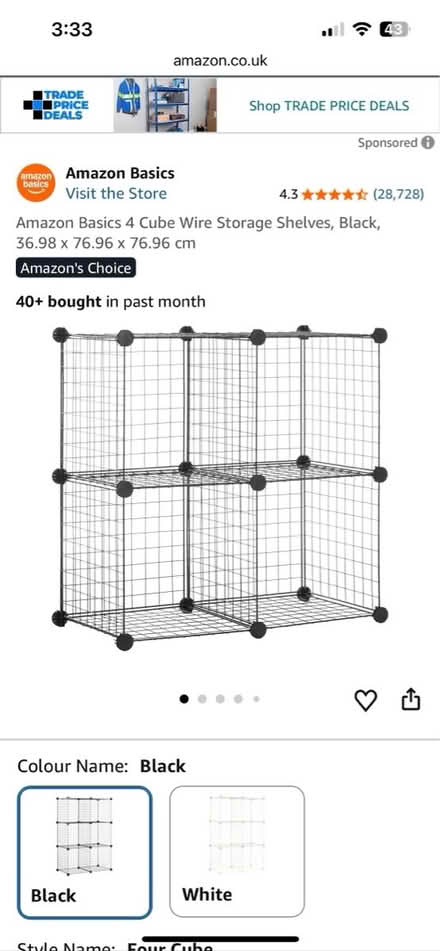 Photo of free Wire Cube Rack Amazon basics (Elephant & Castle SE17) #2