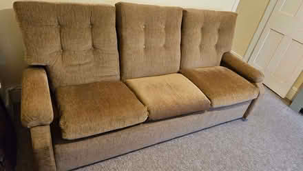 Photo of free Brown 3 seater sofa (New Town CO2) #2