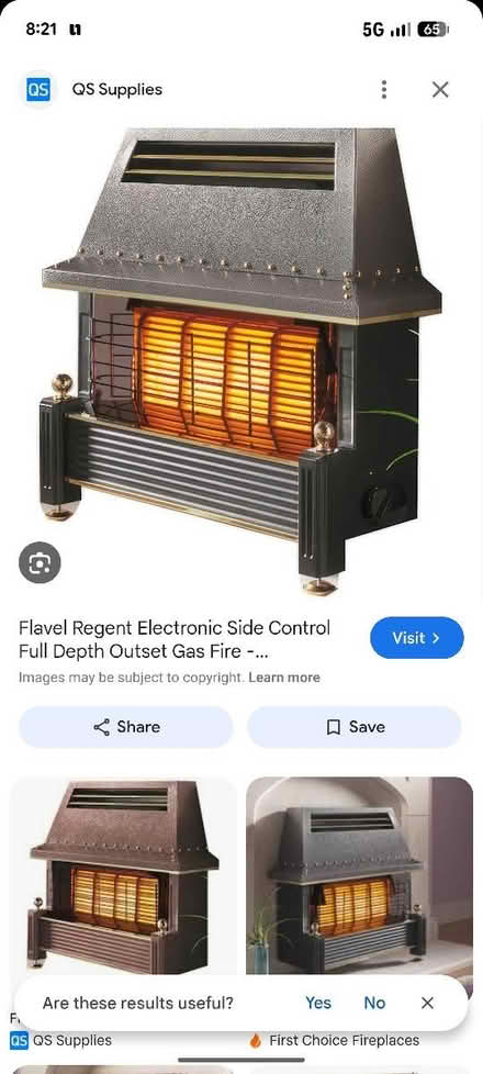 Photo of flavel regent gas fire (Marsh) #1