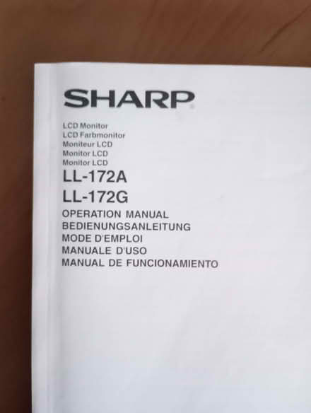 Photo of free Sharp LCD monitor (Moor Allerton LS17) #2