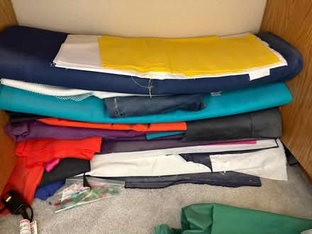 Photo of free colored denim fabric (Shadow Cliff, Pleasanton) #1