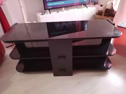 Photo of free Glass 3 tier TV stand (Cullompton. EX151US.) #1