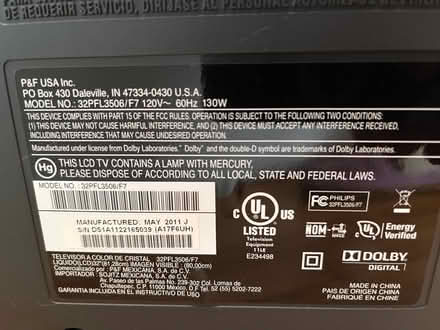 Photo of free television Philips brand (Ypsilanti, College Heights) #2