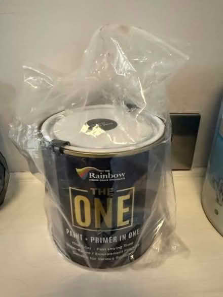Photo of free Un-opened Paint /Primer 1Litre : Dark Grey Matt (Earls Court SW10) #1
