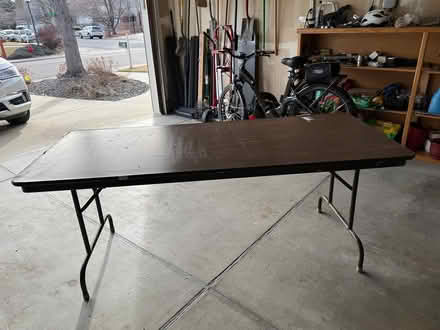 Photo of free Heavy/Solid Folding Table 6' by 30" (Westminster) #1
