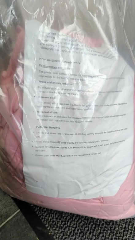 Photo of free Weighted blanket - Double (Teversham) #1